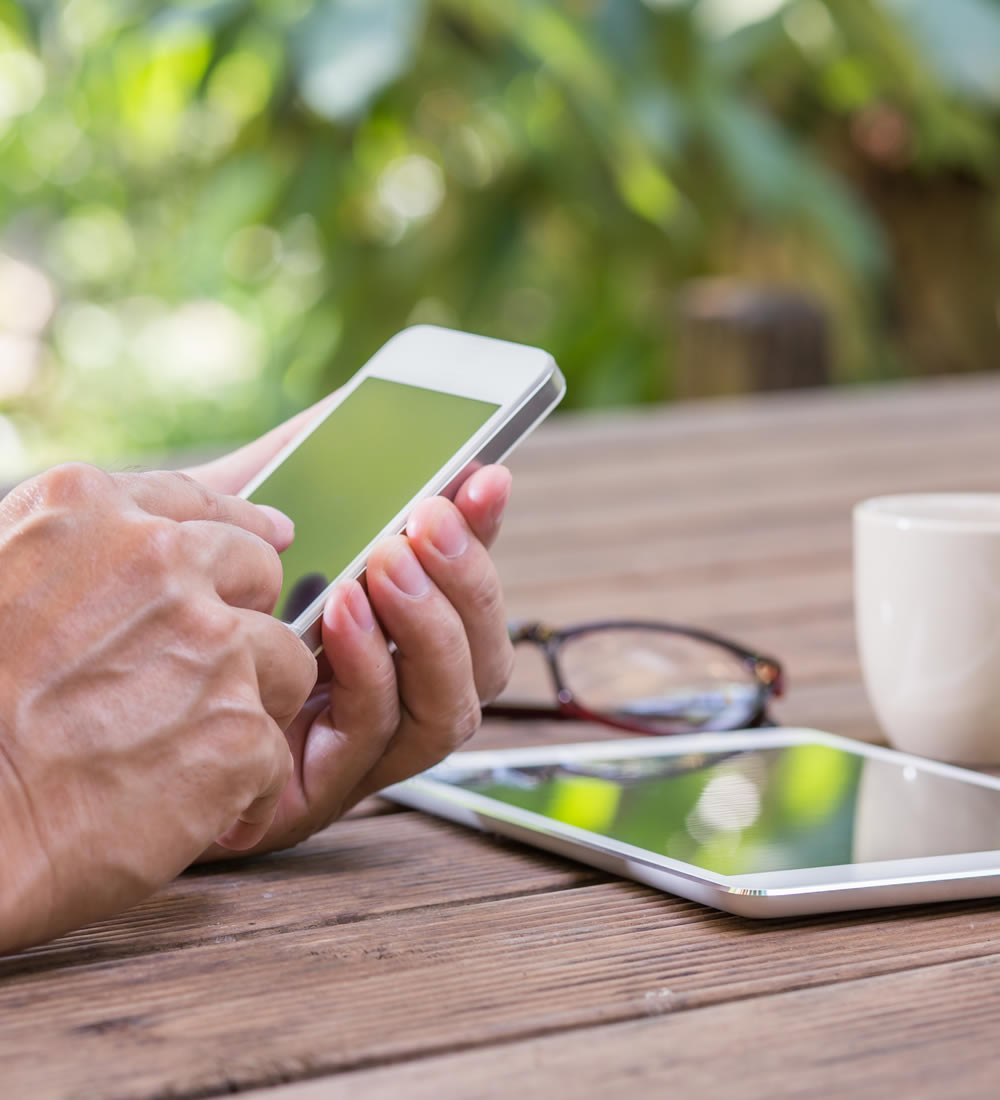 mobile phone and tablet